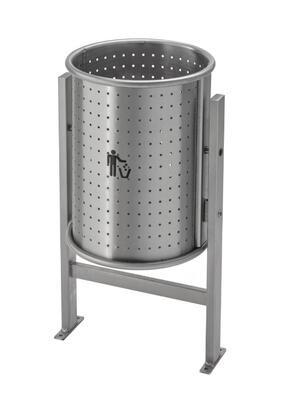 Papeleira de Jardim inox escovado 55L